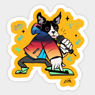 Buster the rap dog Sticker